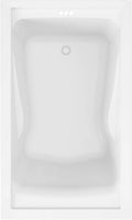 White Deep Soaking Tub with Reversible Drain Q2157