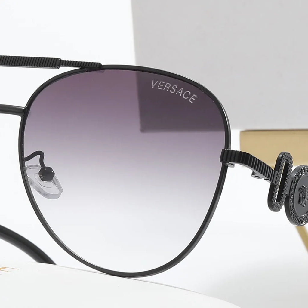 Fashion Double Layer Frame Elliptical Polarized Sunglasses B537117