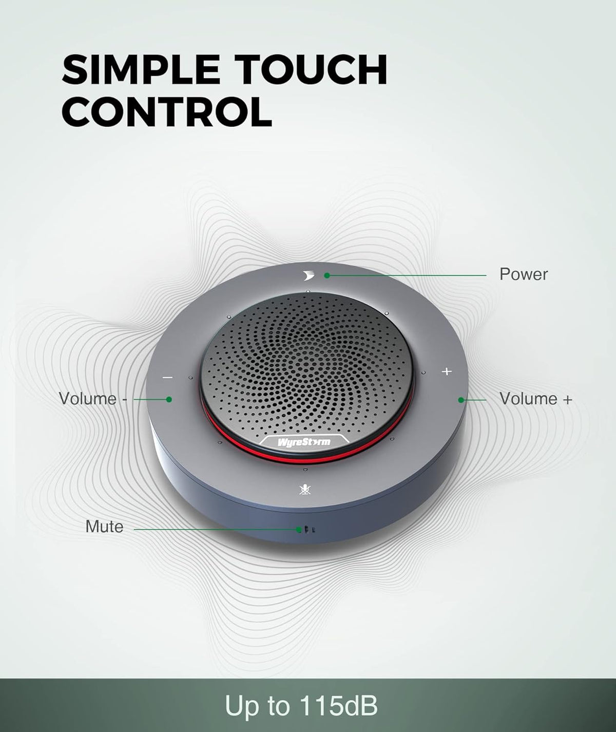 USB Speakerphone Conference Microphone with 4X Noise-canceling Mic D183