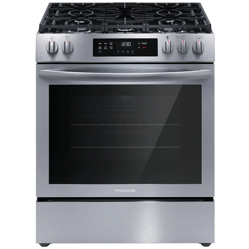 30 In. 5.1 Cu Ft. Stainless Steel Gas 5-Burner Range with Convection Bake F55818