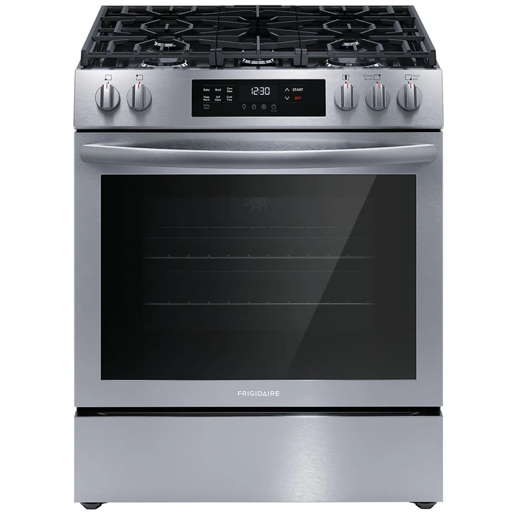 30 In. 5.1 Cu Ft. Stainless Steel Gas 5-Burner Range with Convection Bake F55818