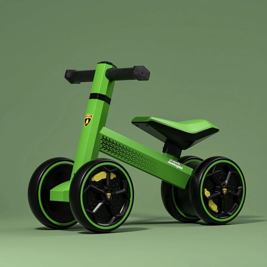Yellow 4 Wheel Baby Balance Bike C835
