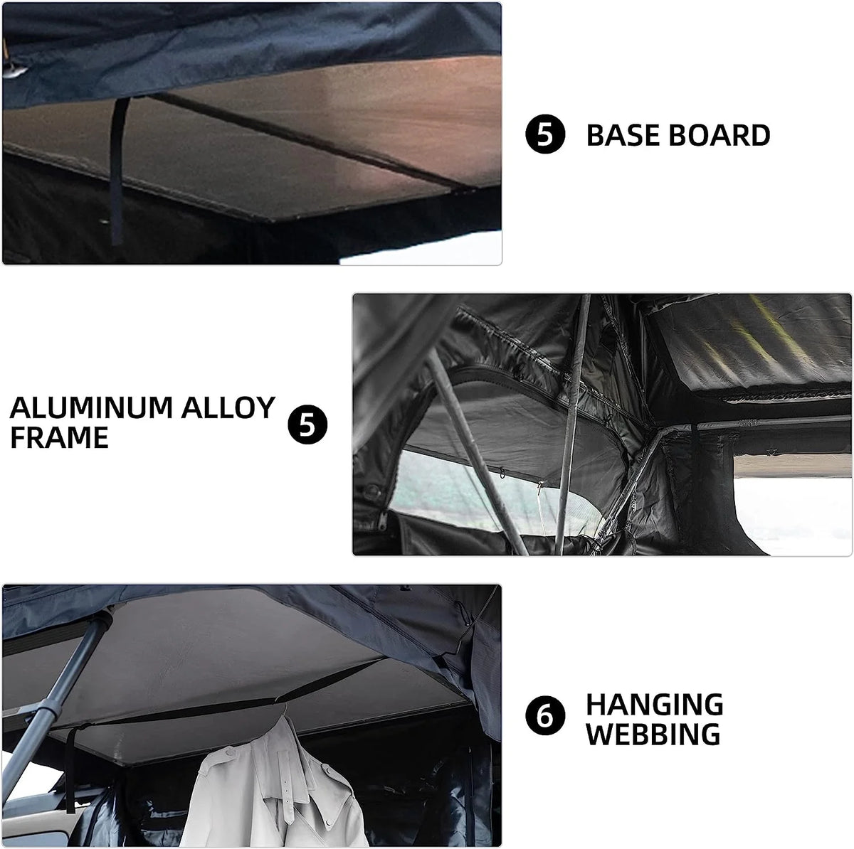 Rooftop Tent with Ladder Waterproof for 1-2 People G2495