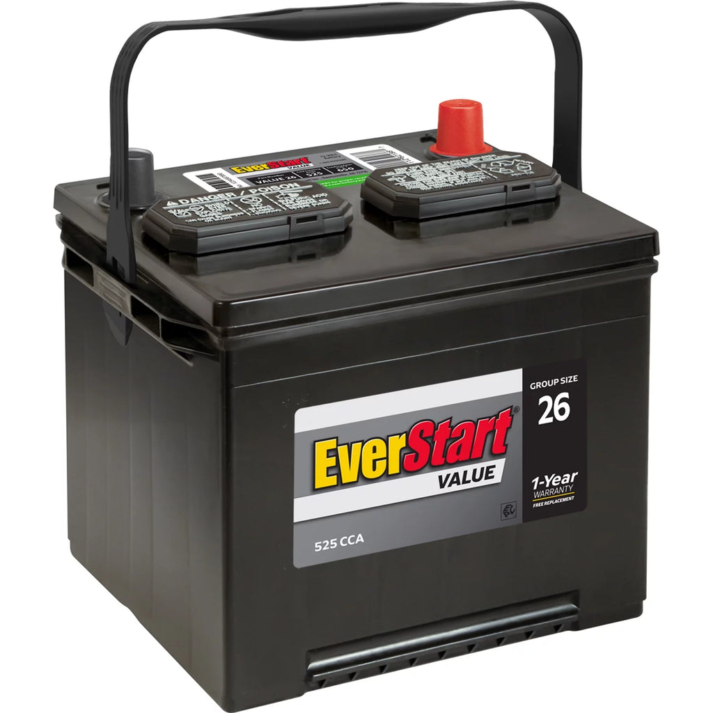 Lead Acid Automotive Battery Group Size 26 12 Volt 525 CCA P6957