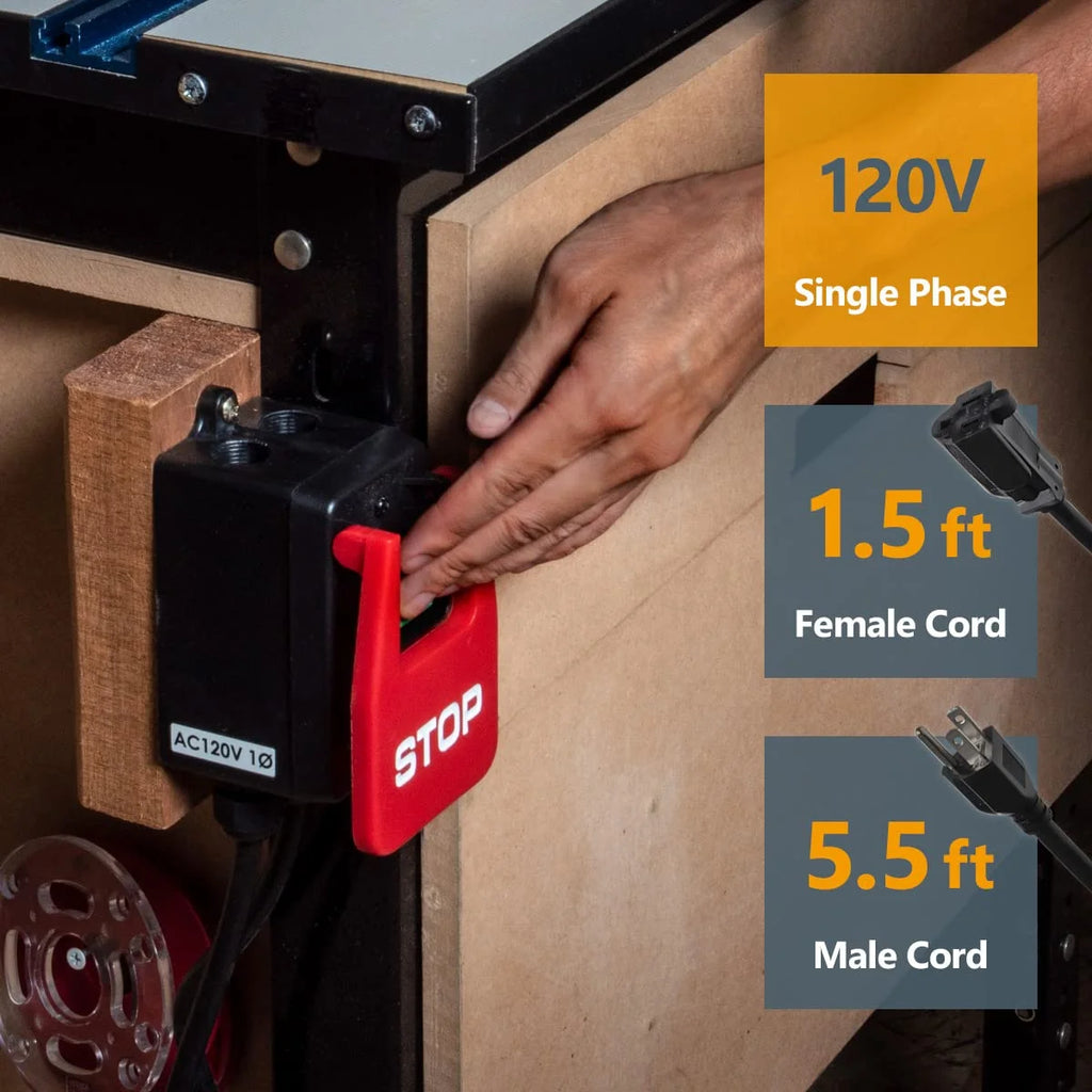 120V Safety Power Tool Paddle Switch with Heavy Duty Cords R56473