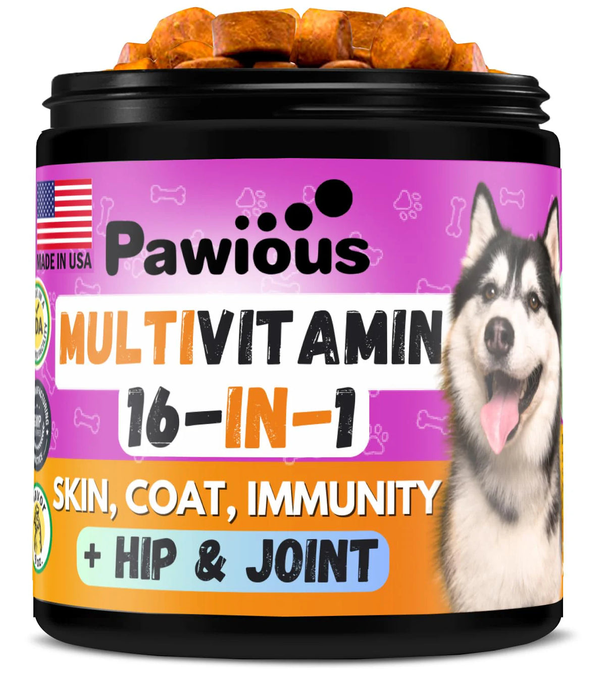 Chewable Dog Multivitamin with Glucosamine 16 in 1 S3975