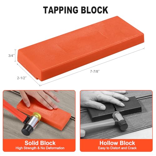 Laminate Wood Flooring Installation Hammer with Tapping Block and Knee Pad B851508