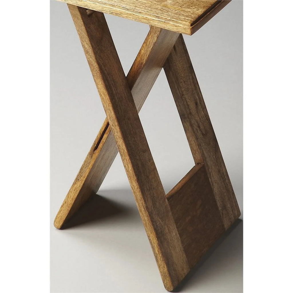 Wood Folding Table Set of 2 V1621