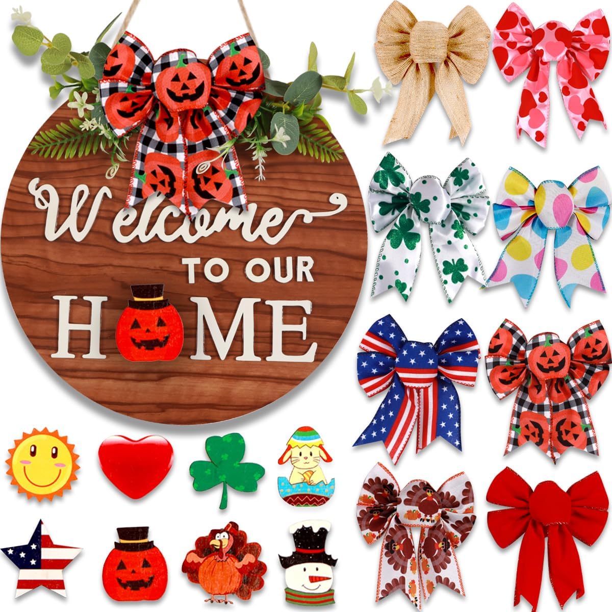 Farmhouse Rustic Wall Hanging Wreath G4385