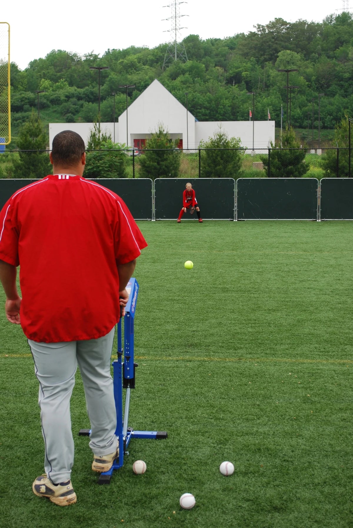 Blue Flame Pitching Machine I9594