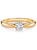 10K Yellow Gold Lab Grown Diamond Solitaire Engagement Ring O782