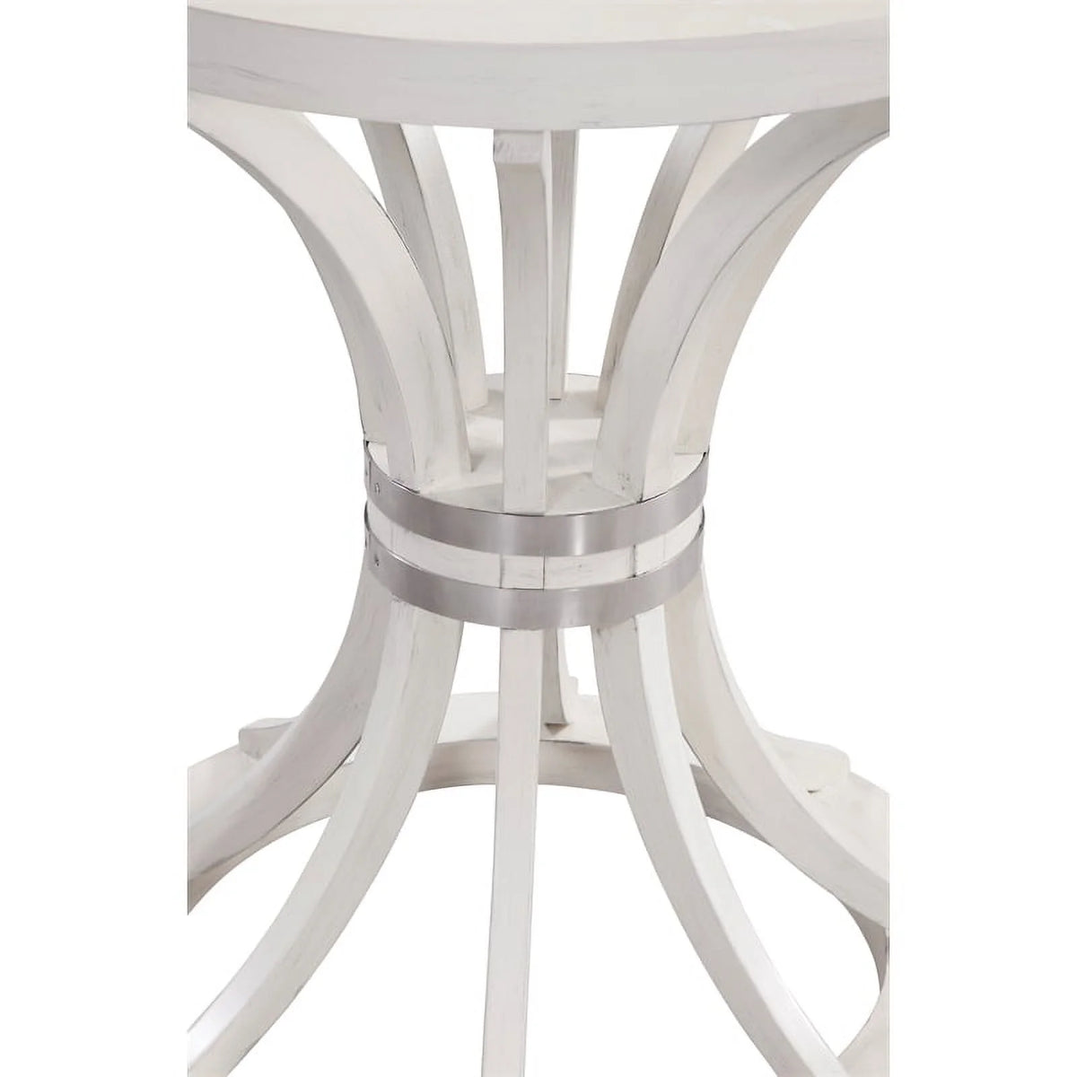 Round White Wood Dining Table V640