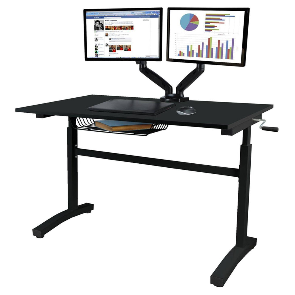 Adjustable Height Standing Desk, Black P340745