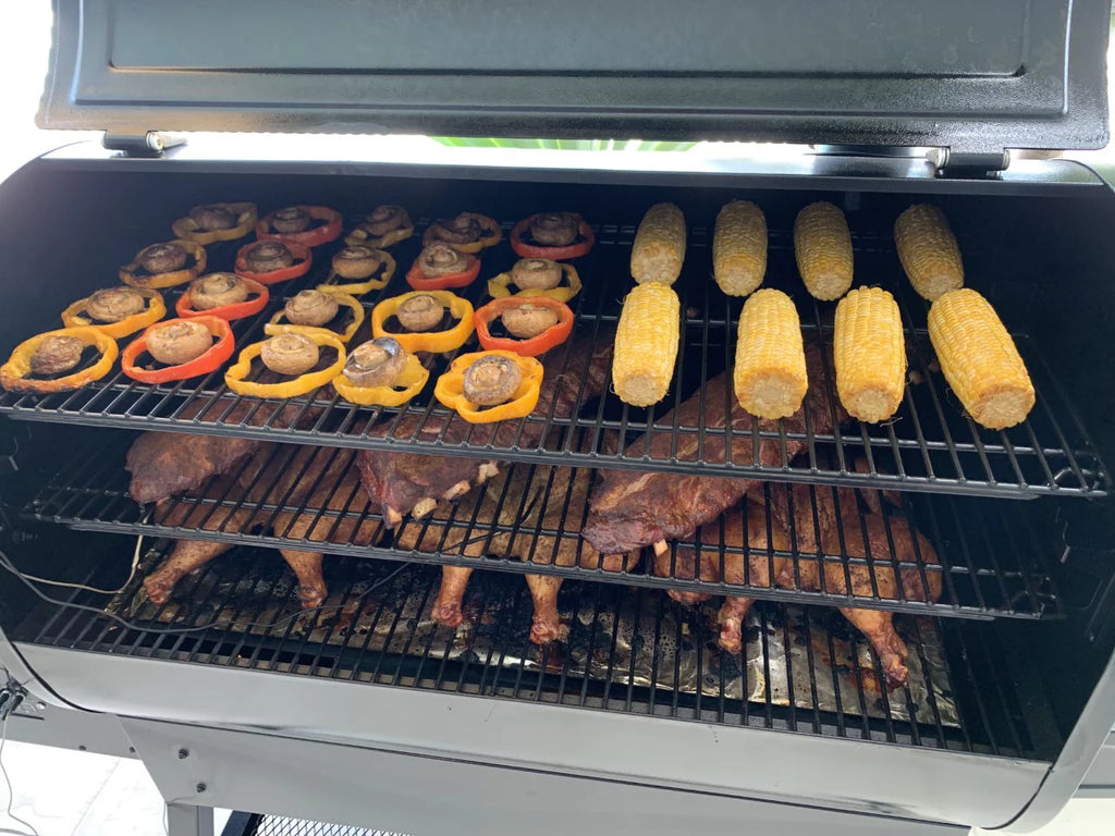 2000 Square Inch Pellet Grill and Smoker with Dual Meat Probes D308037
