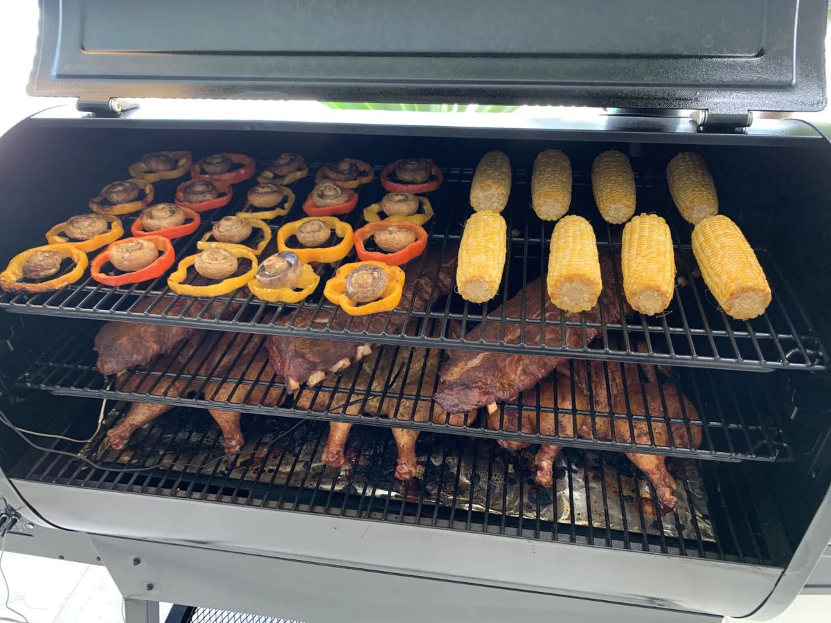 2000 Square Inch Pellet Grill and Smoker with Dual Meat Probes D308037