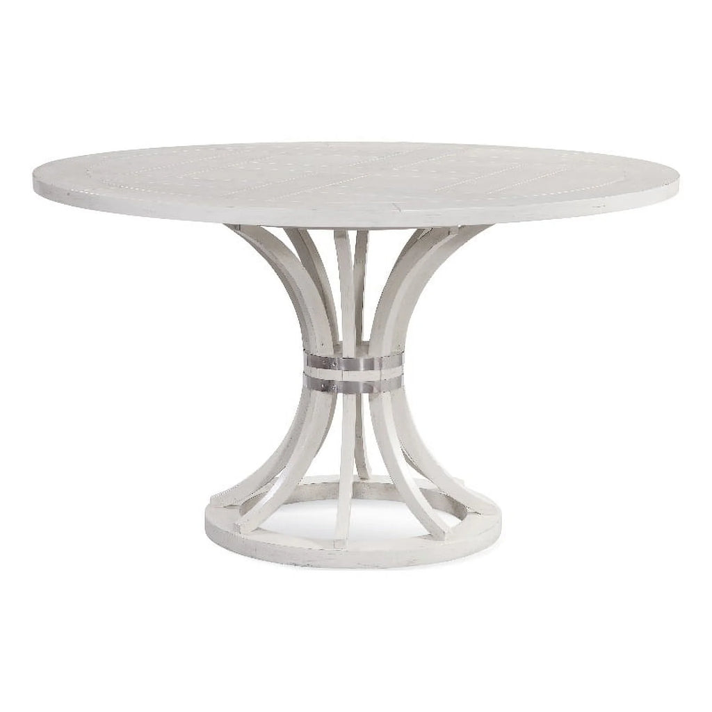 Round White Wood Dining Table V640
