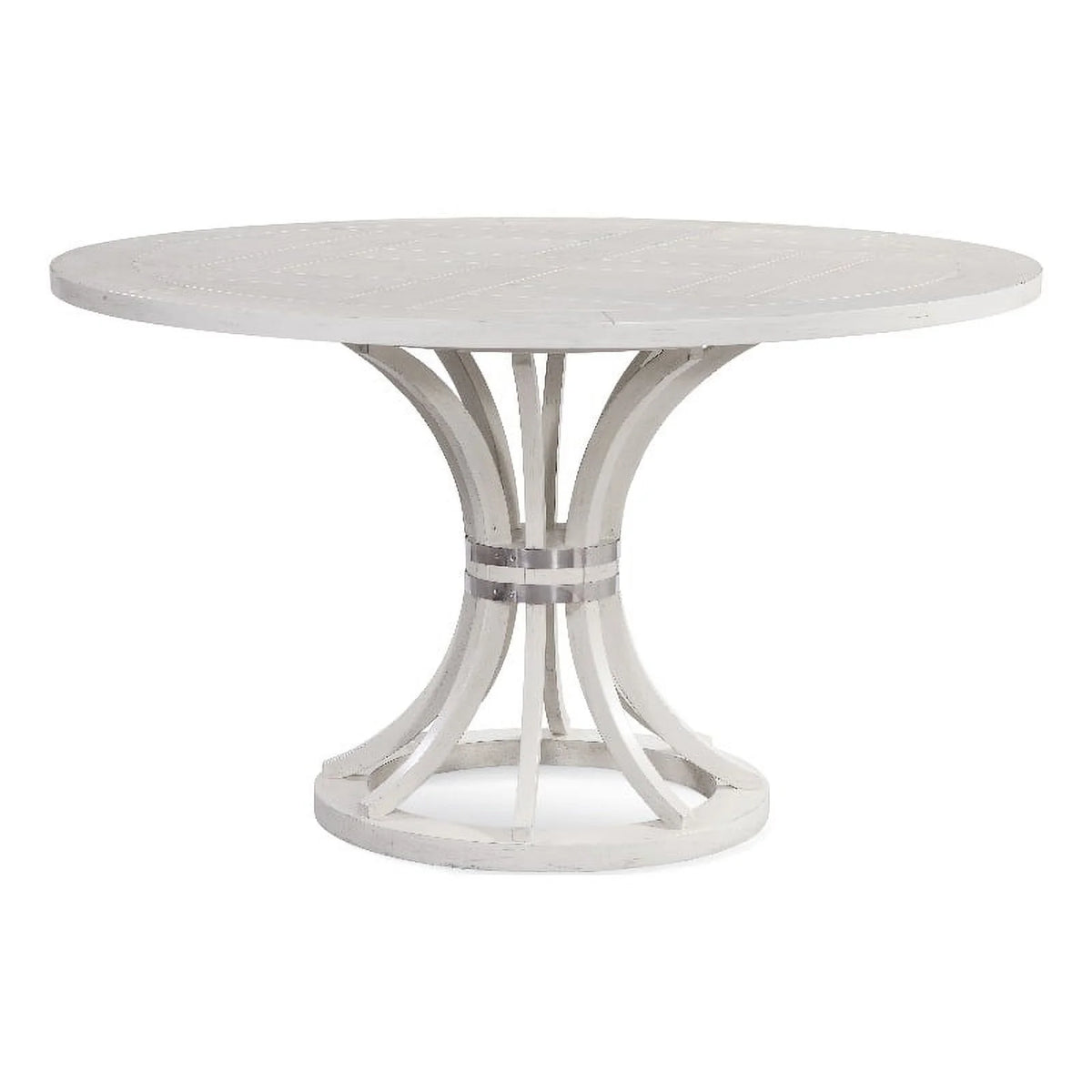 Round White Wood Dining Table V640