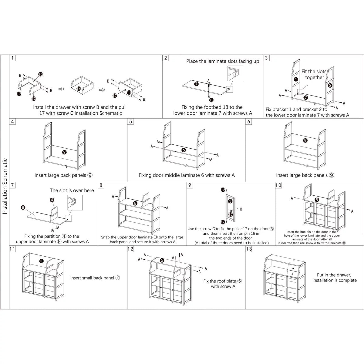 Bathroom Storage Cabinet Y7899