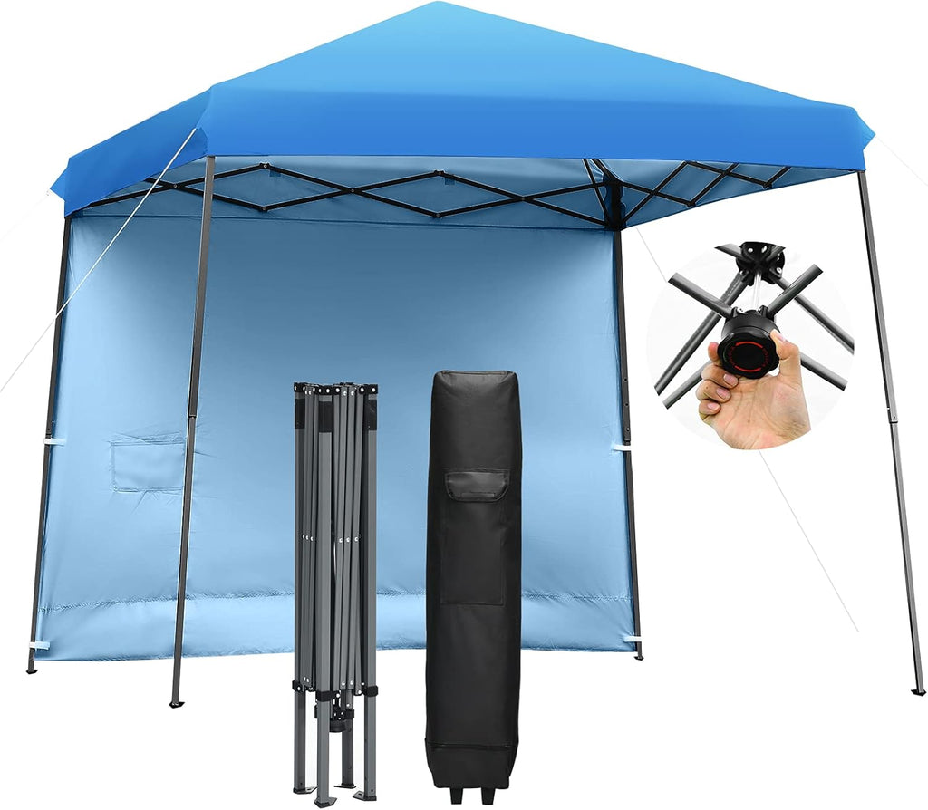 10x10 ft Pop up Canopy Tent with Detachable Side Wall Z7069