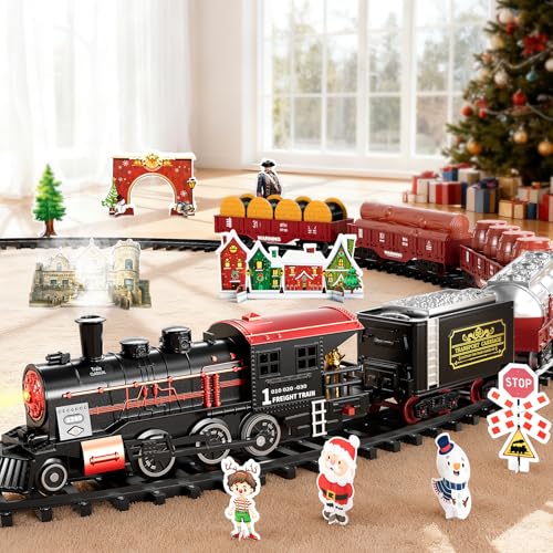 Electric Alloy Train Toy with Sound, Lights and Smoke E1921
