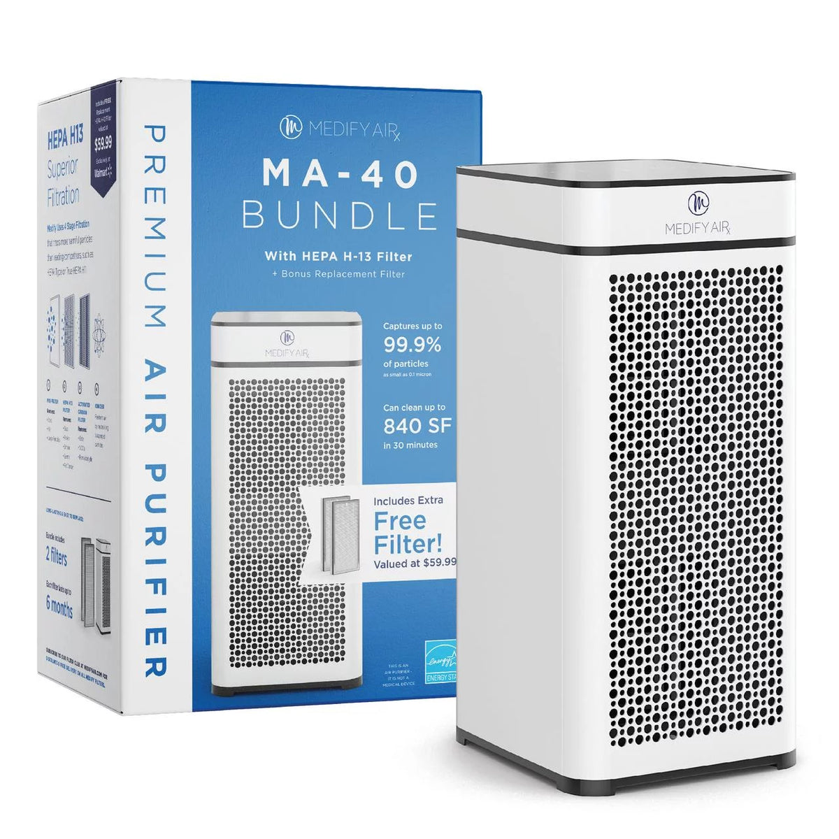 H13 HEPA White Air Purifier G4036