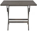 Square Folding Table Brown Q3219