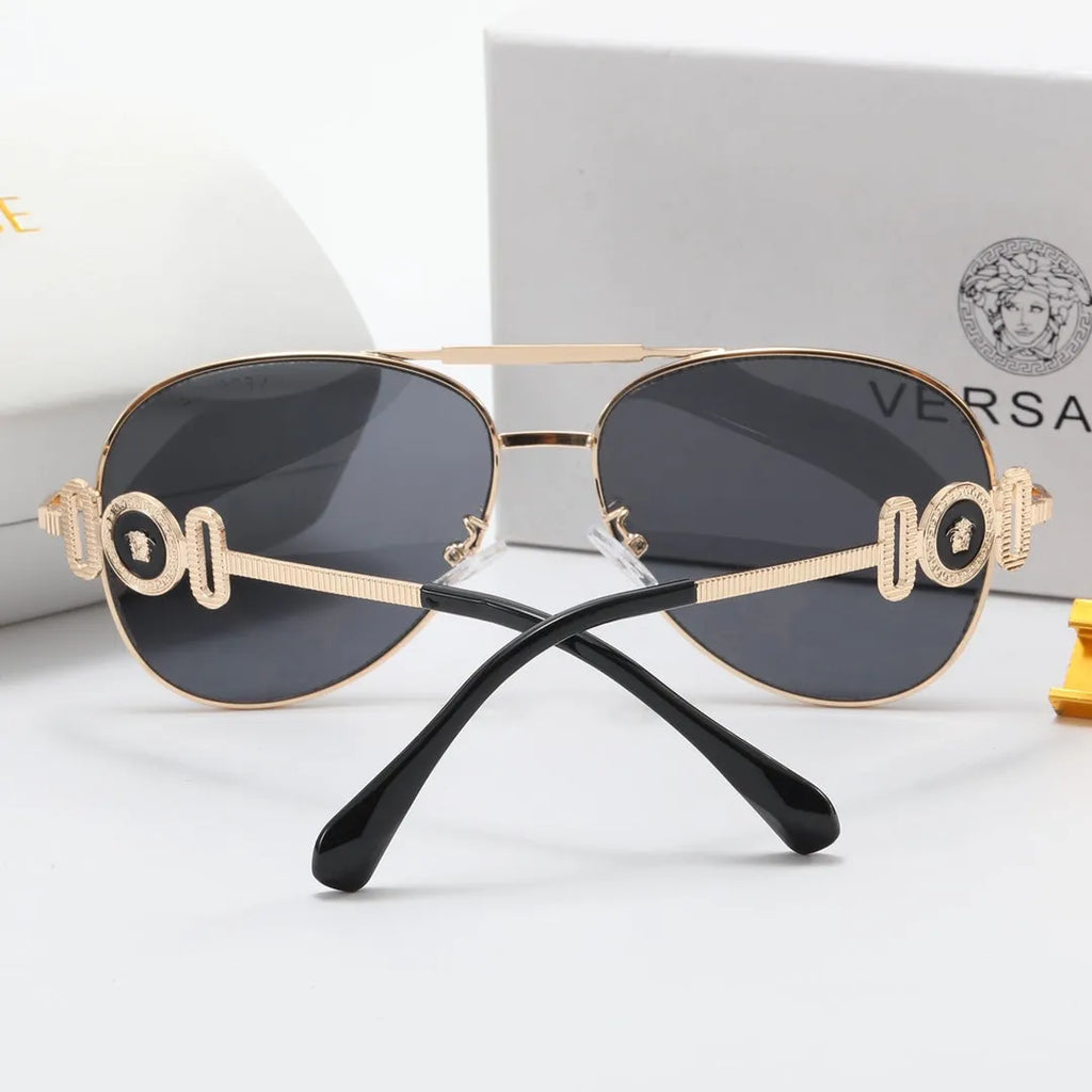 Fashion Double Layer Frame Elliptical Polarized Sunglasses B537117