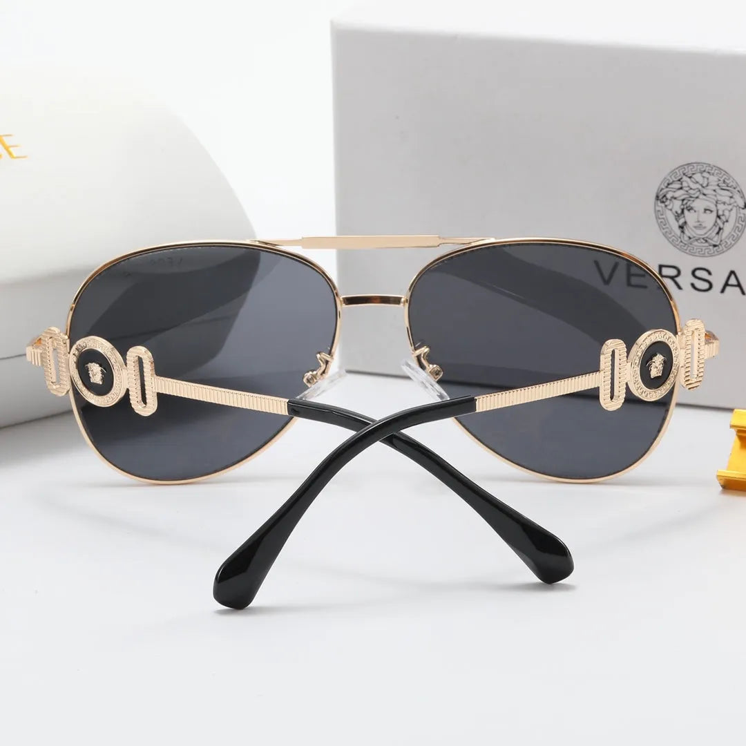 Fashion Double Layer Frame Elliptical Polarized Sunglasses B537117