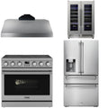 36 Electric Range, Range Hood, Refrigerator and Wine Cooler H7932