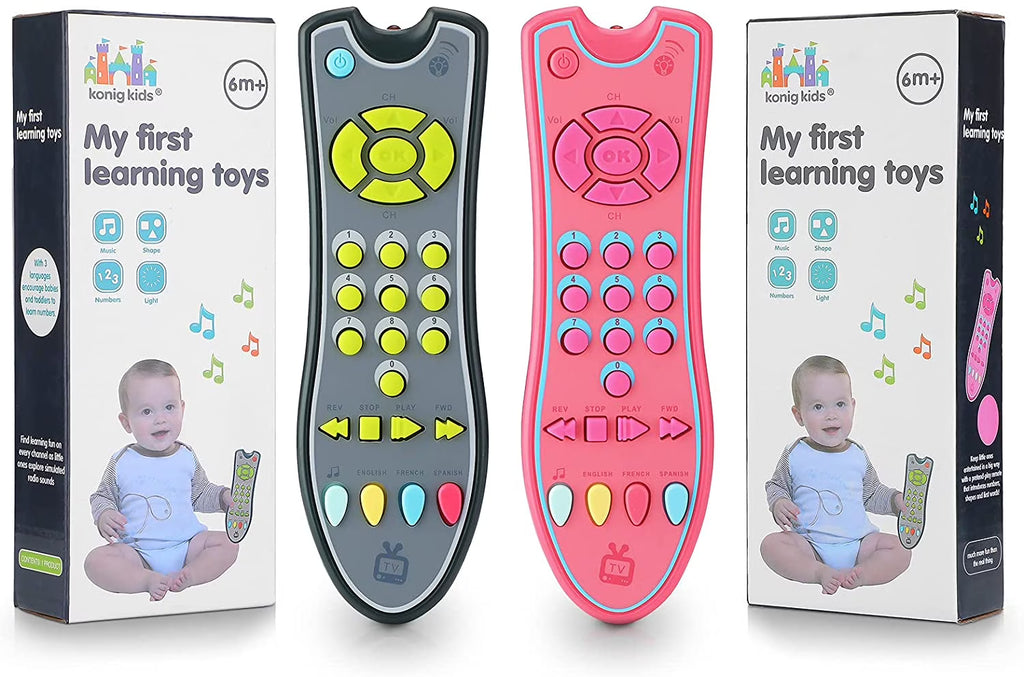 Gray TV Remote Control Toy with Light and Sound U923906