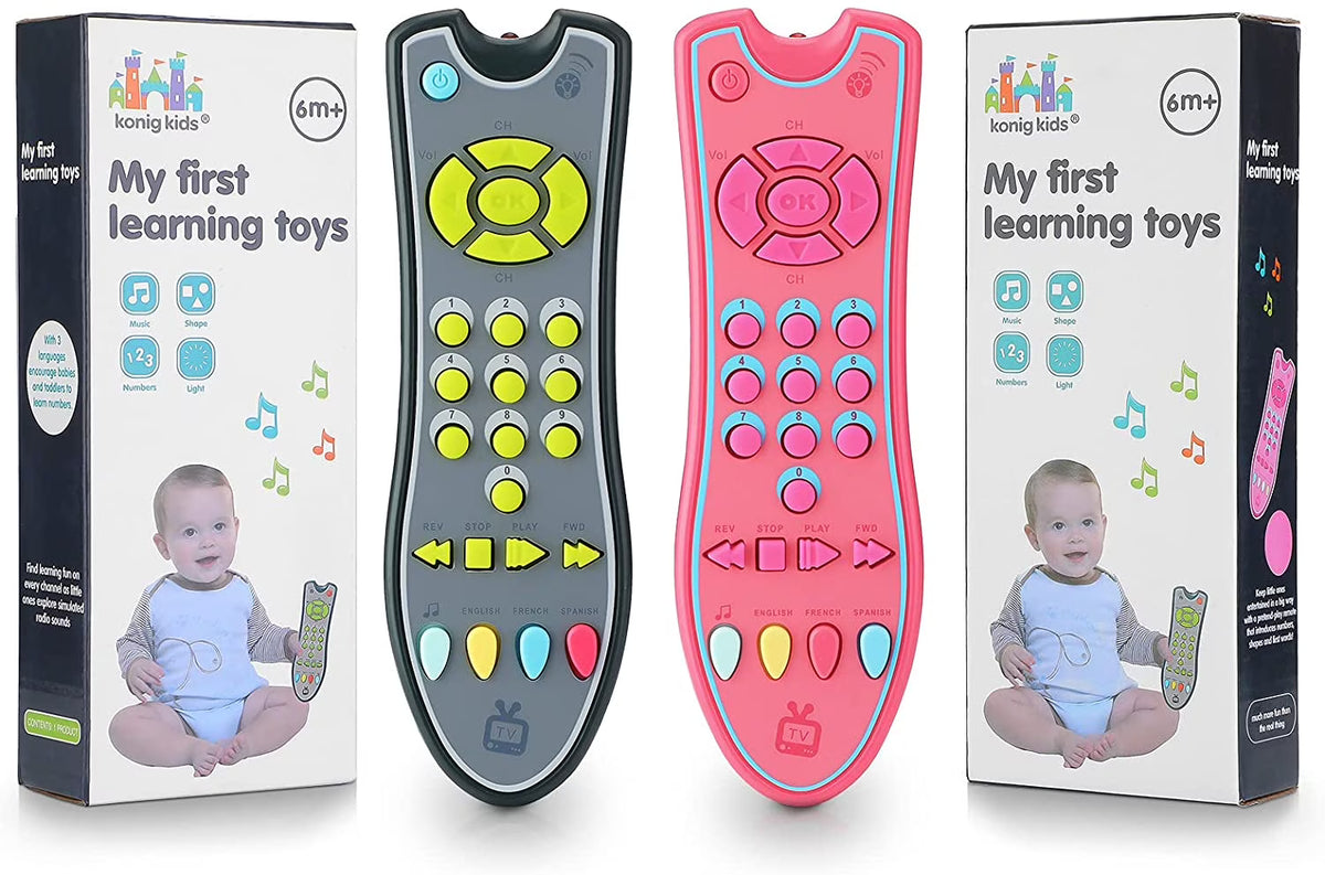Gray TV Remote Control Toy with Light and Sound U923906
