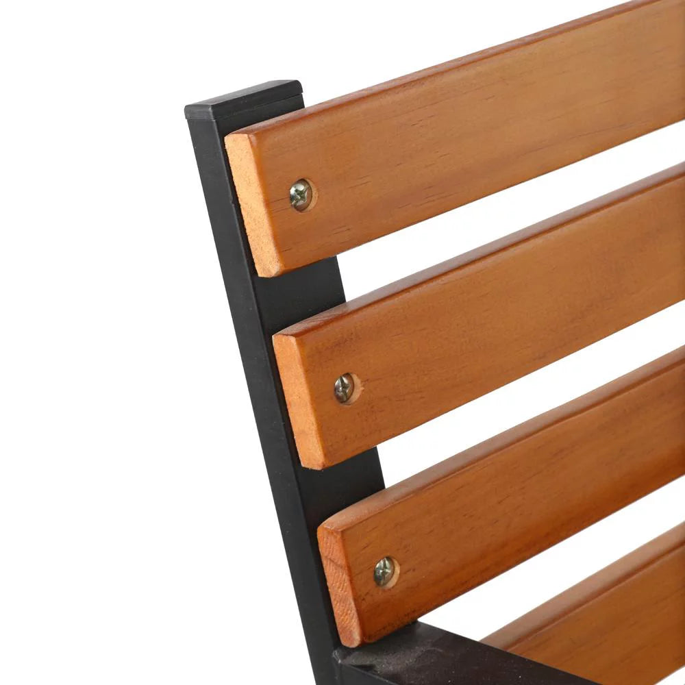 48" Iron Hardwood Park Bench X31730
