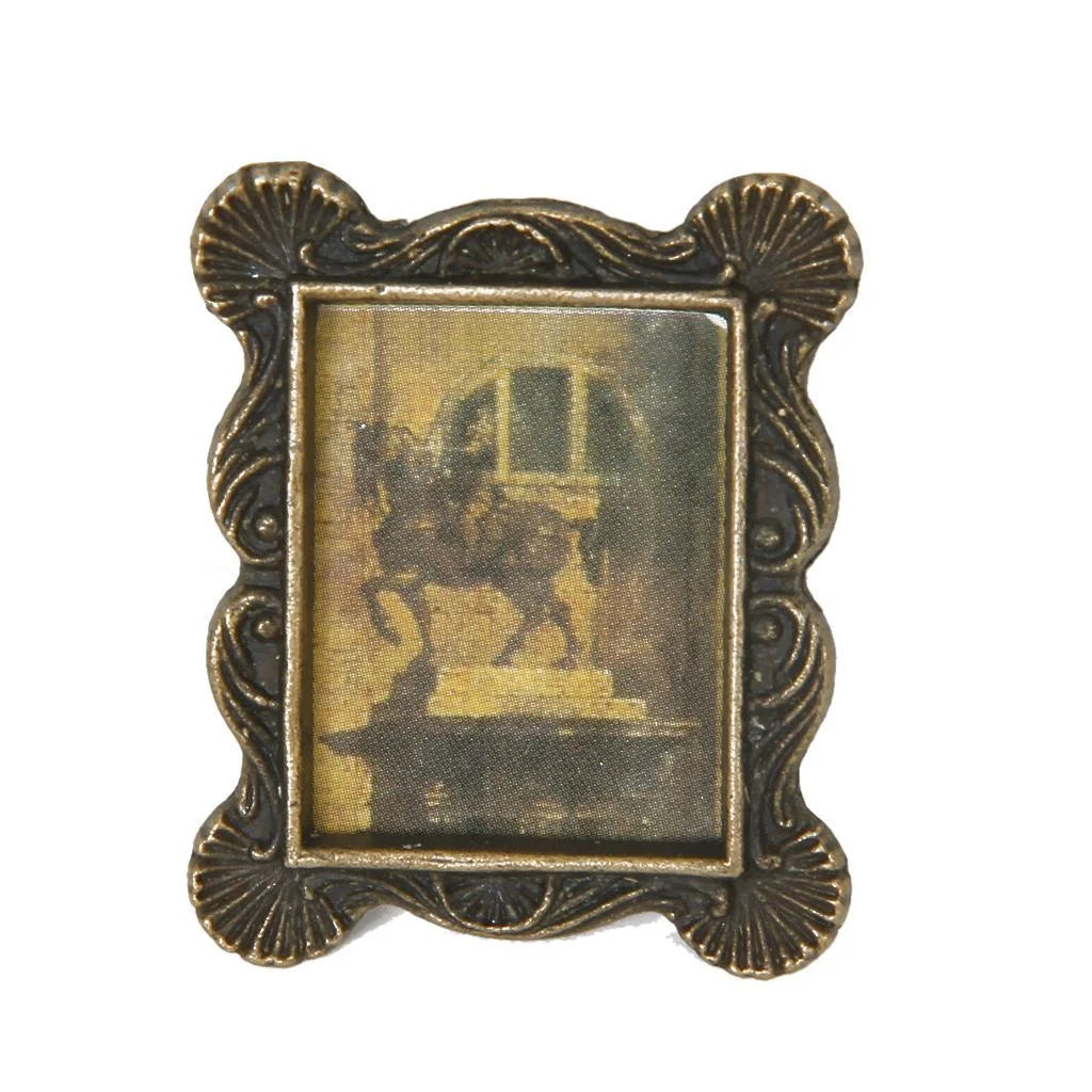 12th Dollhouse Miniature Metal Photo Frame 3x3.7cm W534