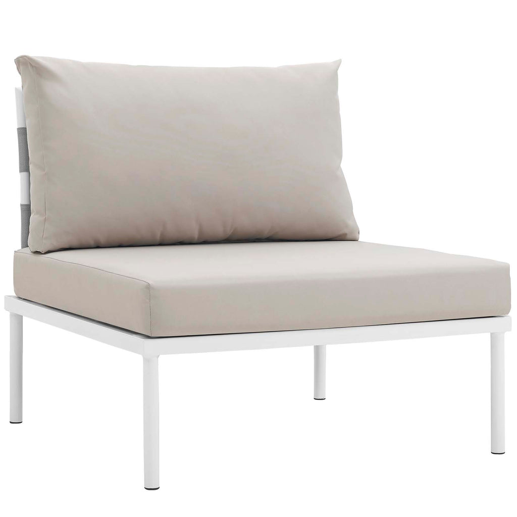 Grey White Gray Rattan Five PCS Sectional Sofa Set C927556