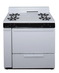White Free Standing Gas Range A8138