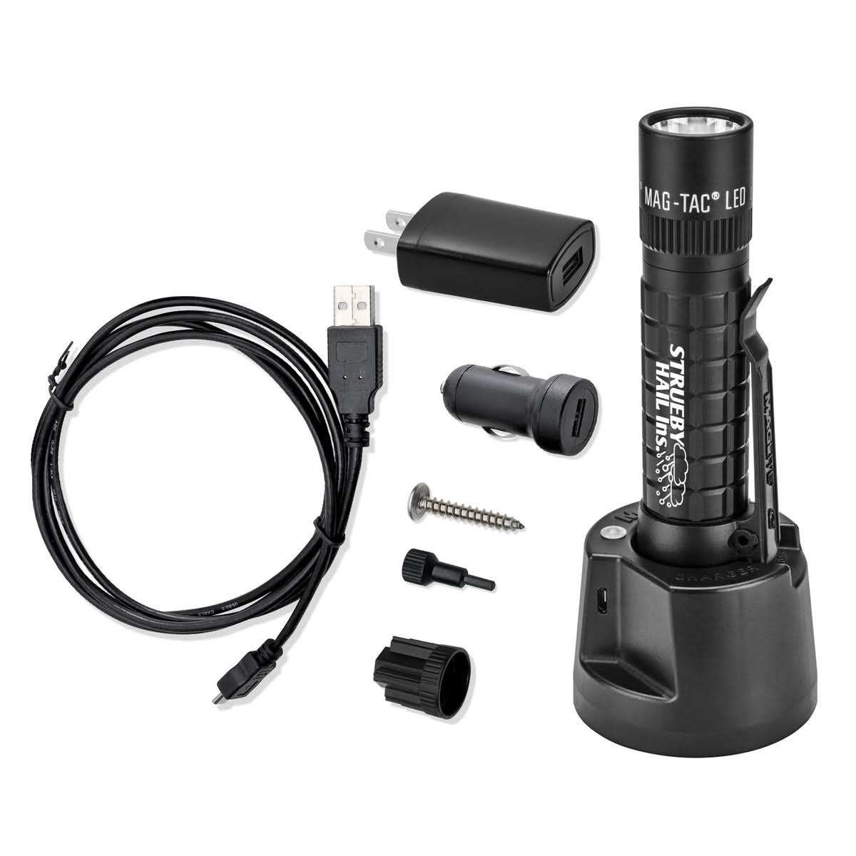 Magtac LED Rechargeable Flashlight System Plain Bezel F98714