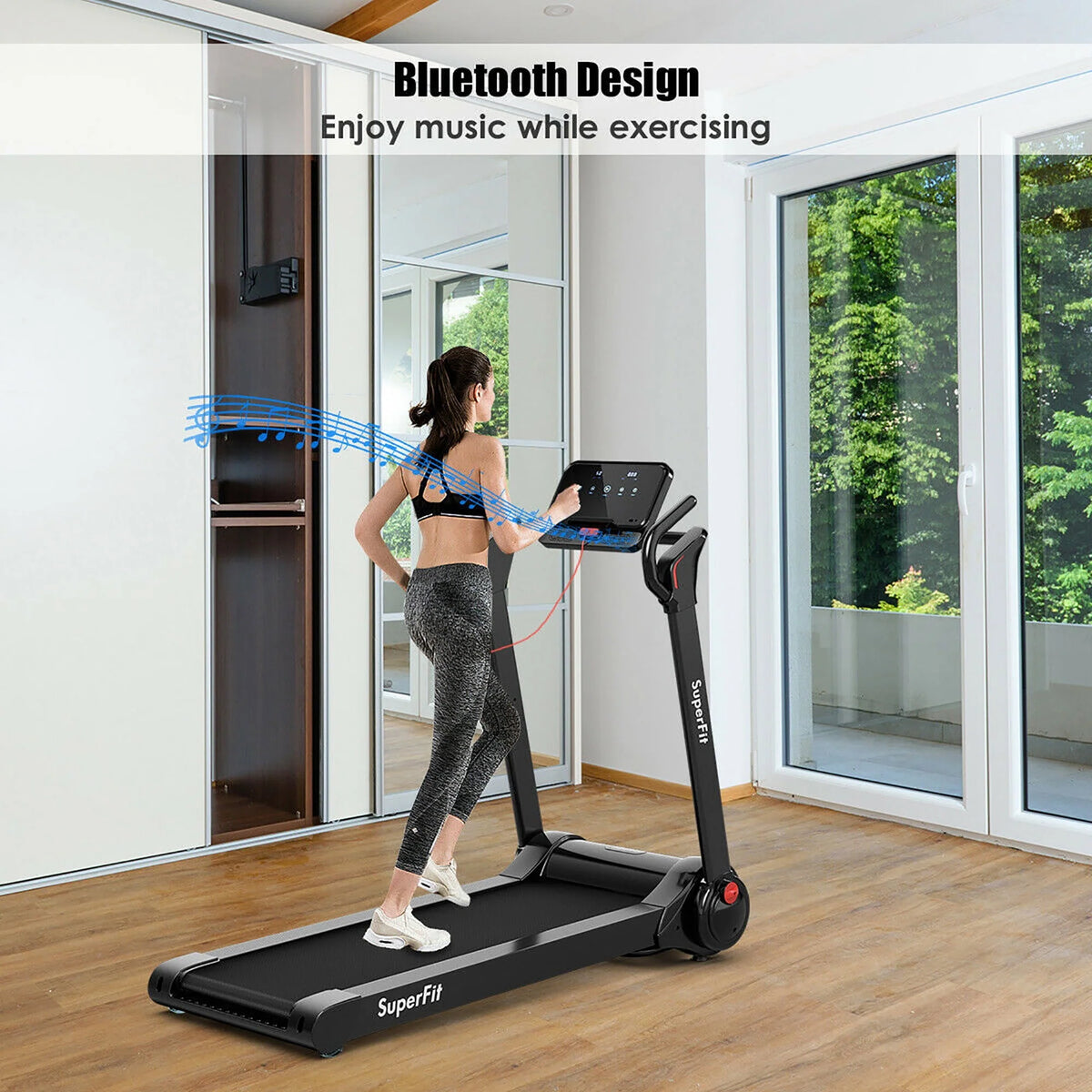 2.25HP Folding Electric Treadmill J979802