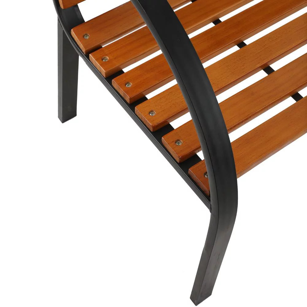 48" Iron Hardwood Park Bench X31730