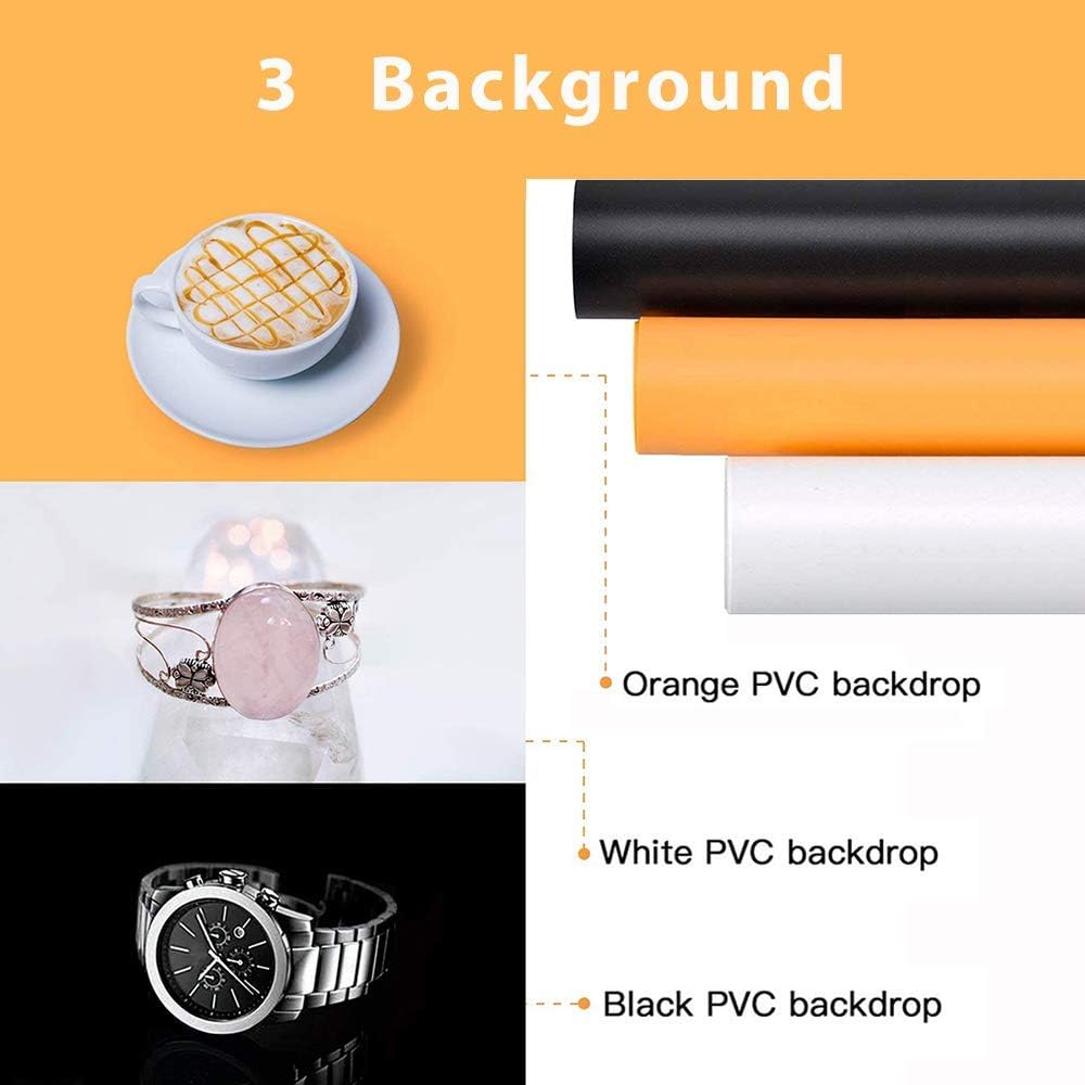 Portable Foldable 32 x 32 Inch Photo Studio Light Box with 3 Color Backdrops J6642