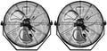 18'' 3 Speed Metal Ventilation Fan 2-Pack S646000