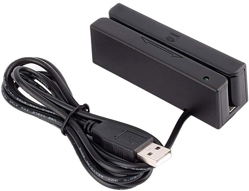 USB Credit Card Reader Magnetic Stripe Card Readers (Pack of 2) D749014