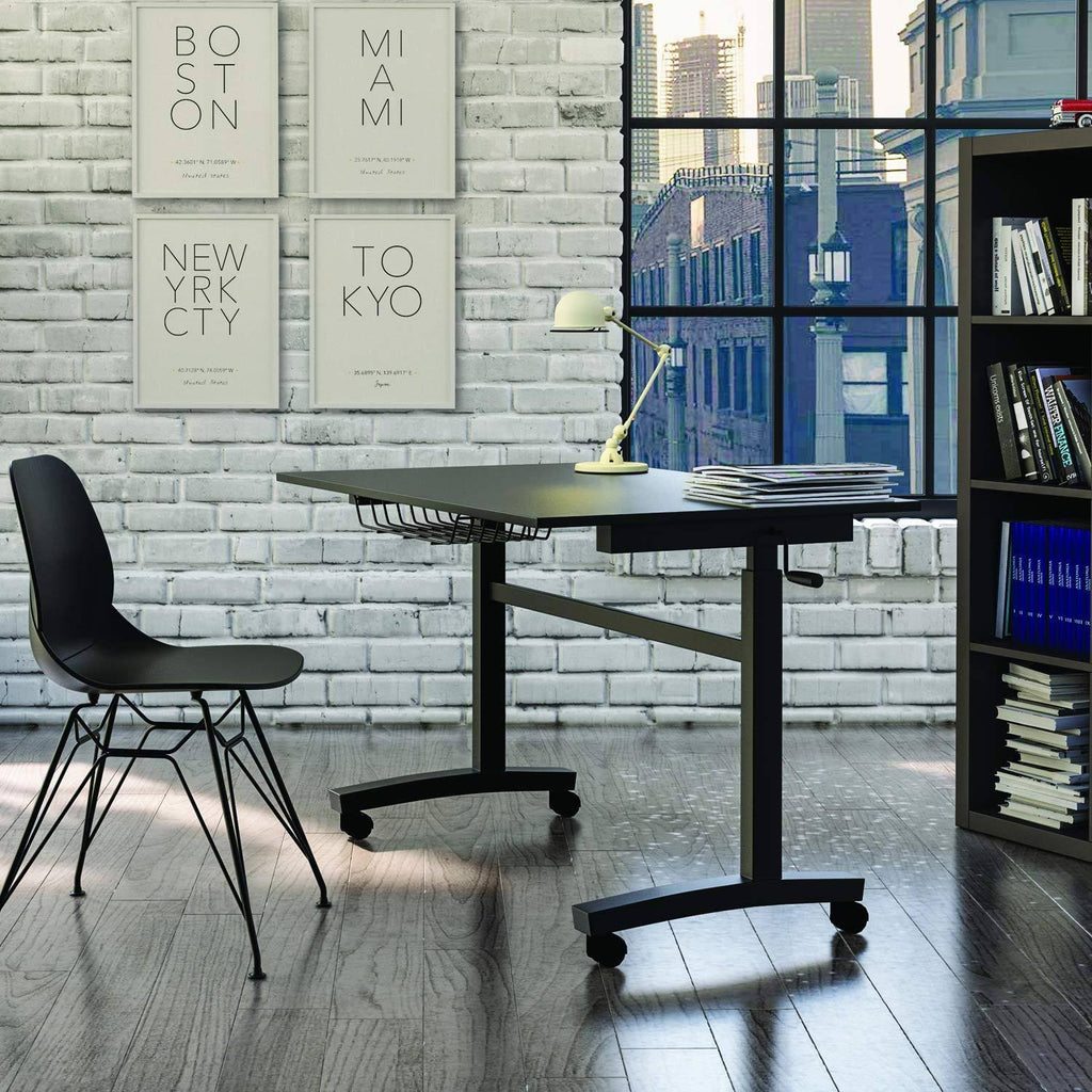 Adjustable Height Standing Desk, Black P340745