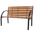 48" Iron Hardwood Park Bench X31730