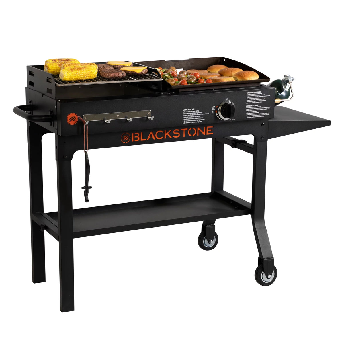 Propane Griddle and Charcoal Grill Combo W6929