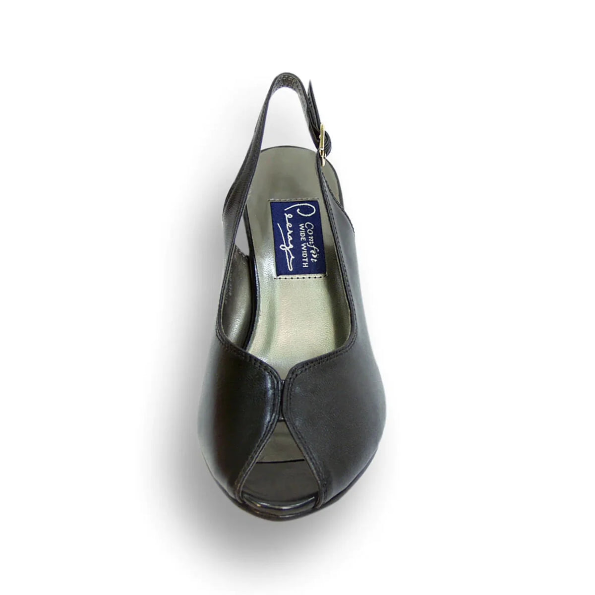 Wide Width Leather Slingback Pumps U127589