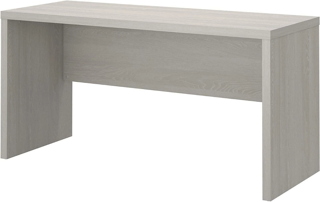 60W Gray Sand Credenza Table with Wire Management X4851