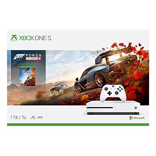 White Xbox One S 1TB Gaming Console with 4K Blu-Ray Player M471533