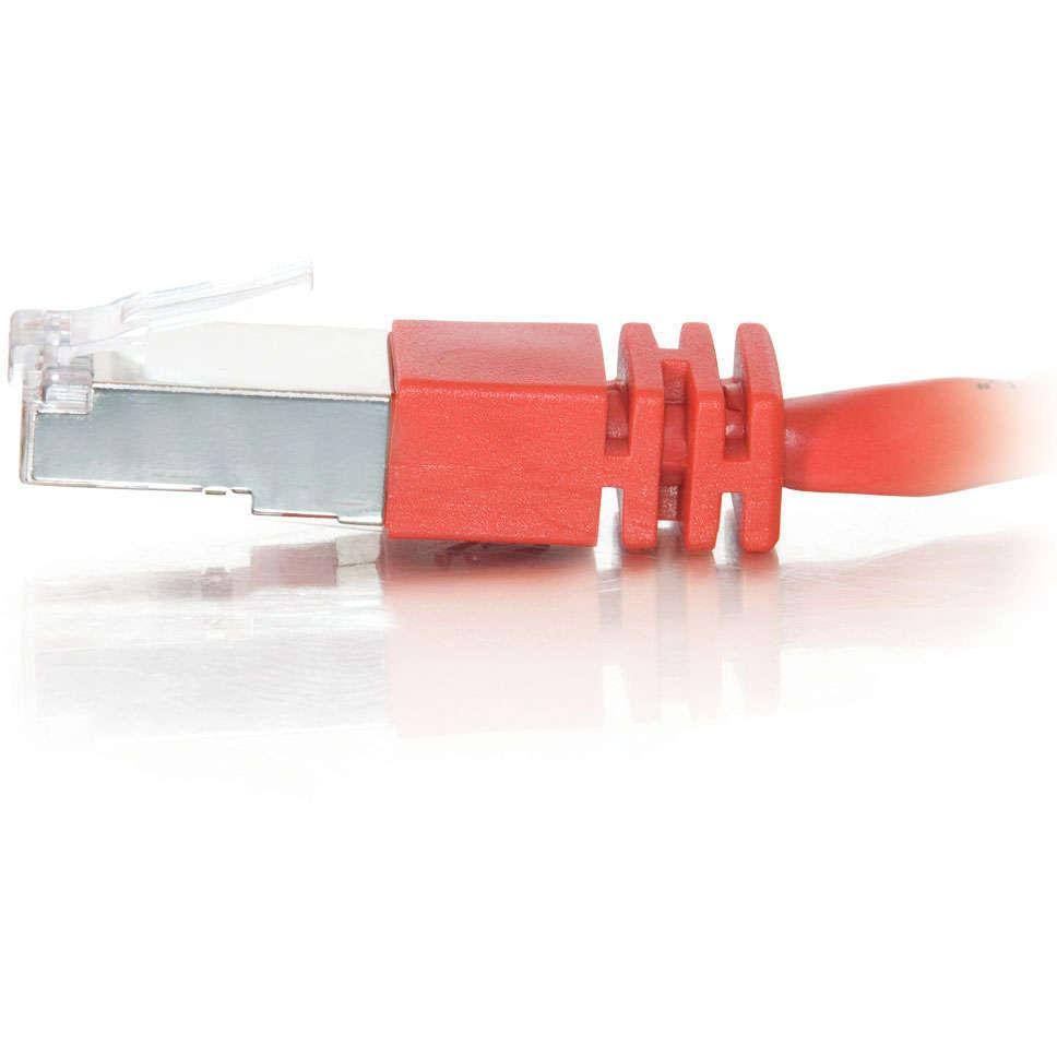 150ft Cat5e Molded Shielded STP Network Patch Cable Red E300791