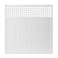 White Vinyl Lattice Top Fence Panel Z2459