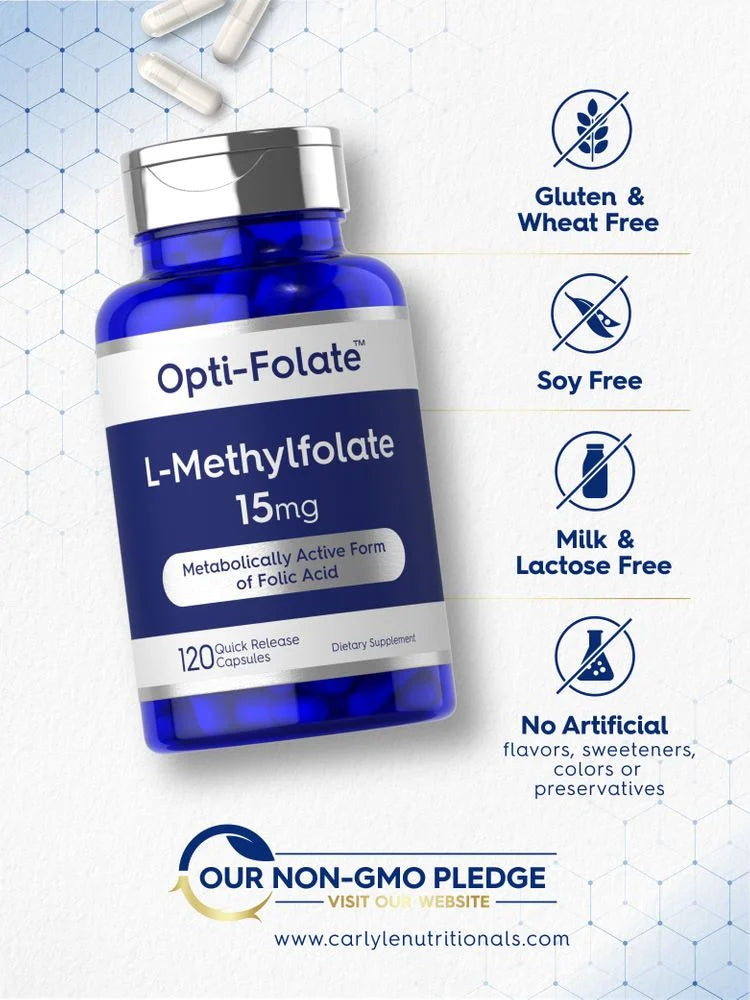 L Methylfolate 15mg 120 Capsules Z795